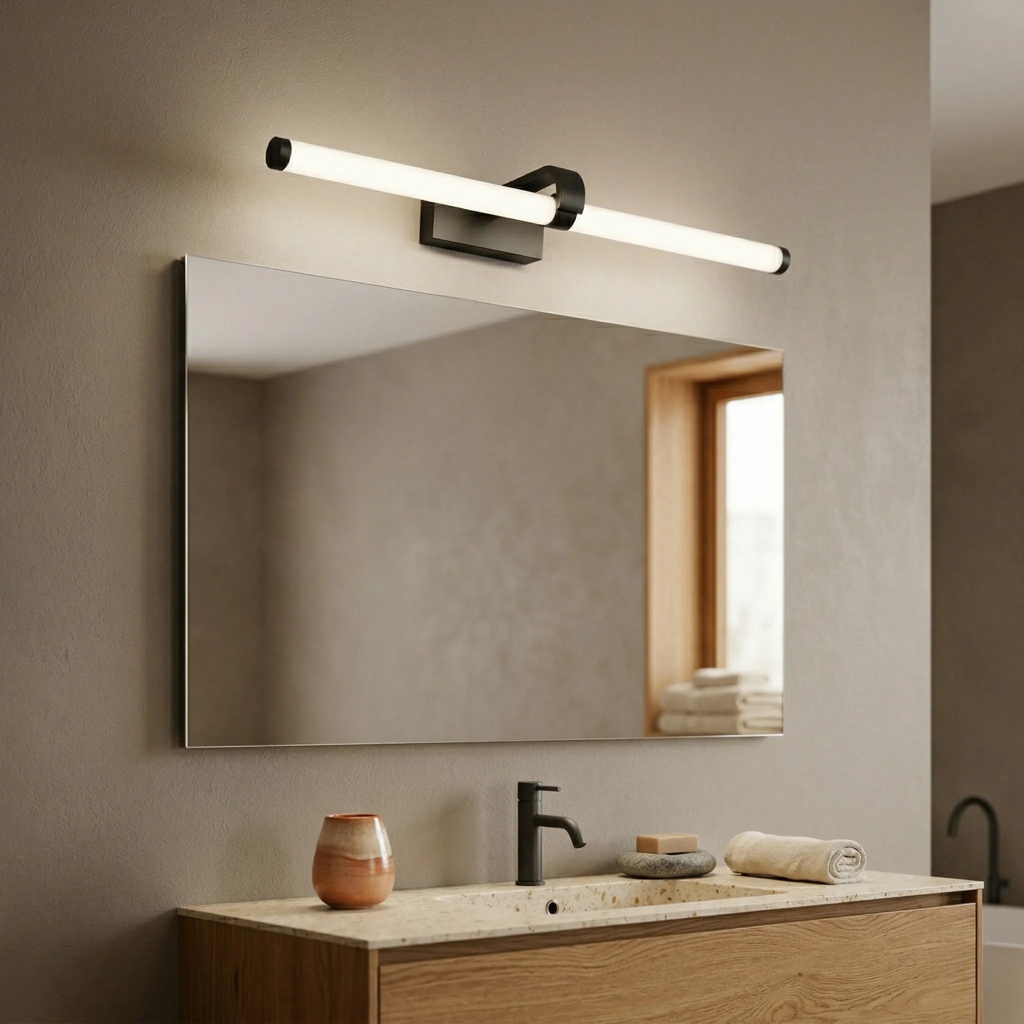TOOLIGHT vägglampa APP1888-1W 60cm LED Svart 60x15x5cm