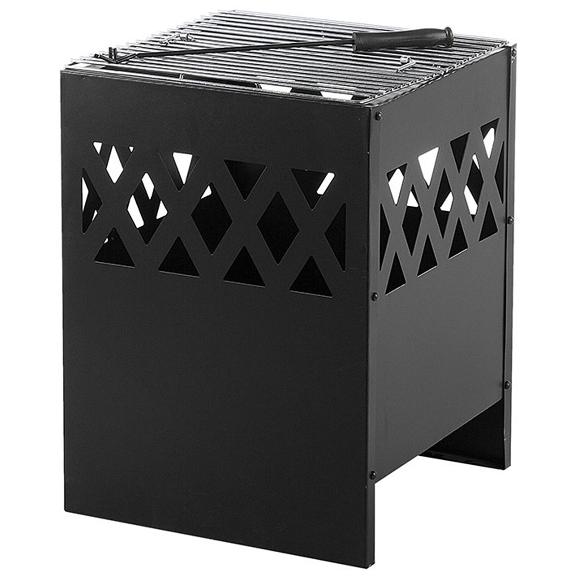 Lägereldgrill SHIGA Metall Svart