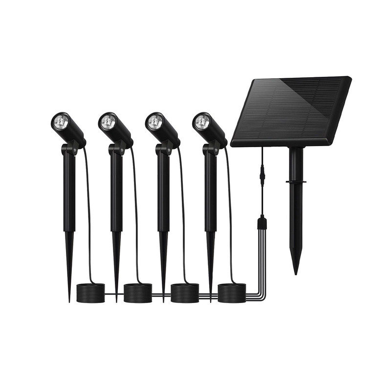 NETTLIFE 4 st LED-parklampor med markspett IP65 utomhus 3000K för trottoarer, träd
