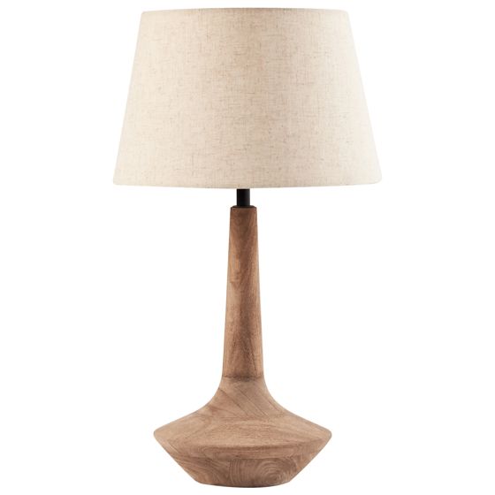 Bordslampa GODAWARI Mangoträ Mörkbrun