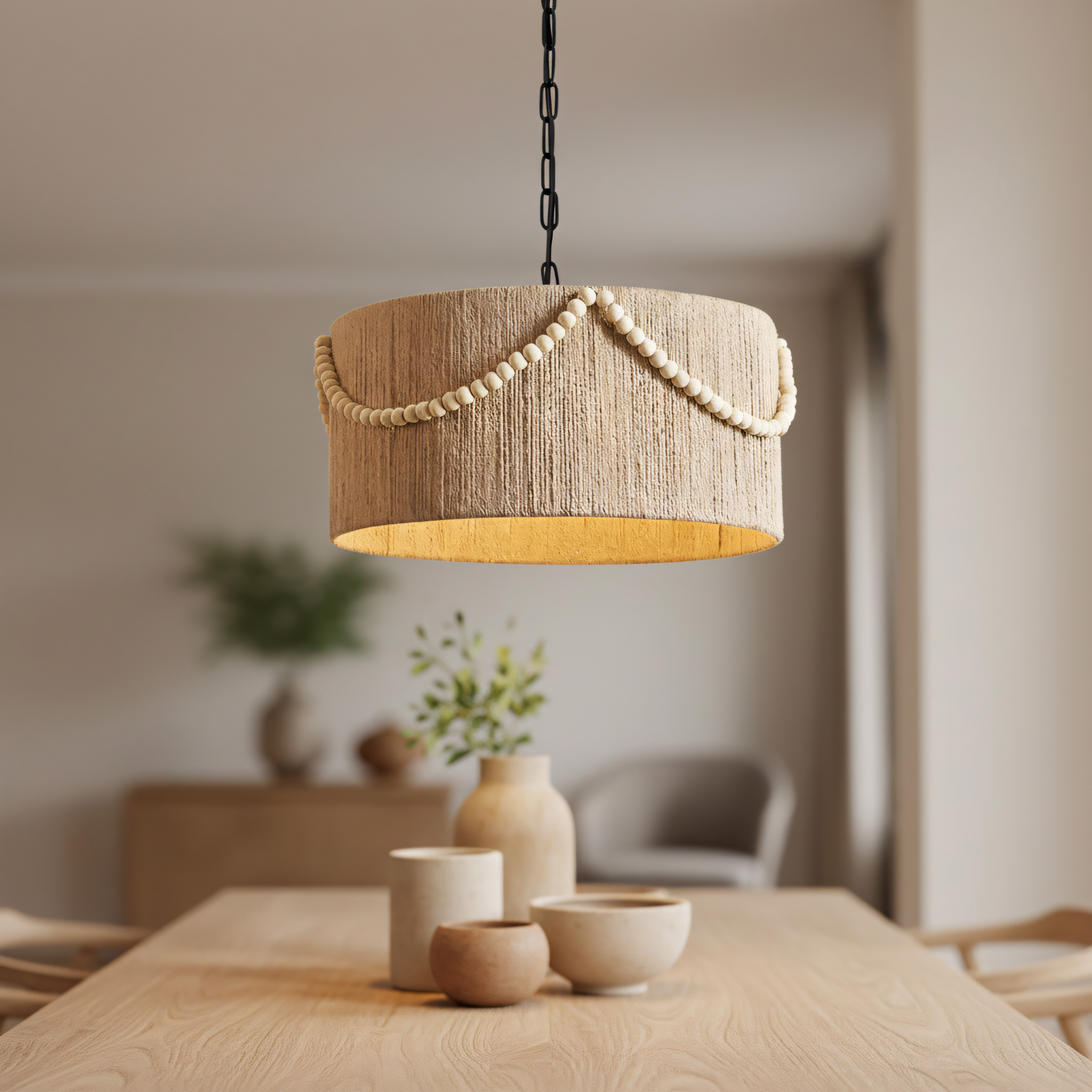 TOOLIGHT hängande taklampa APP1741-1CP 40cm Svart 40x40x95cm