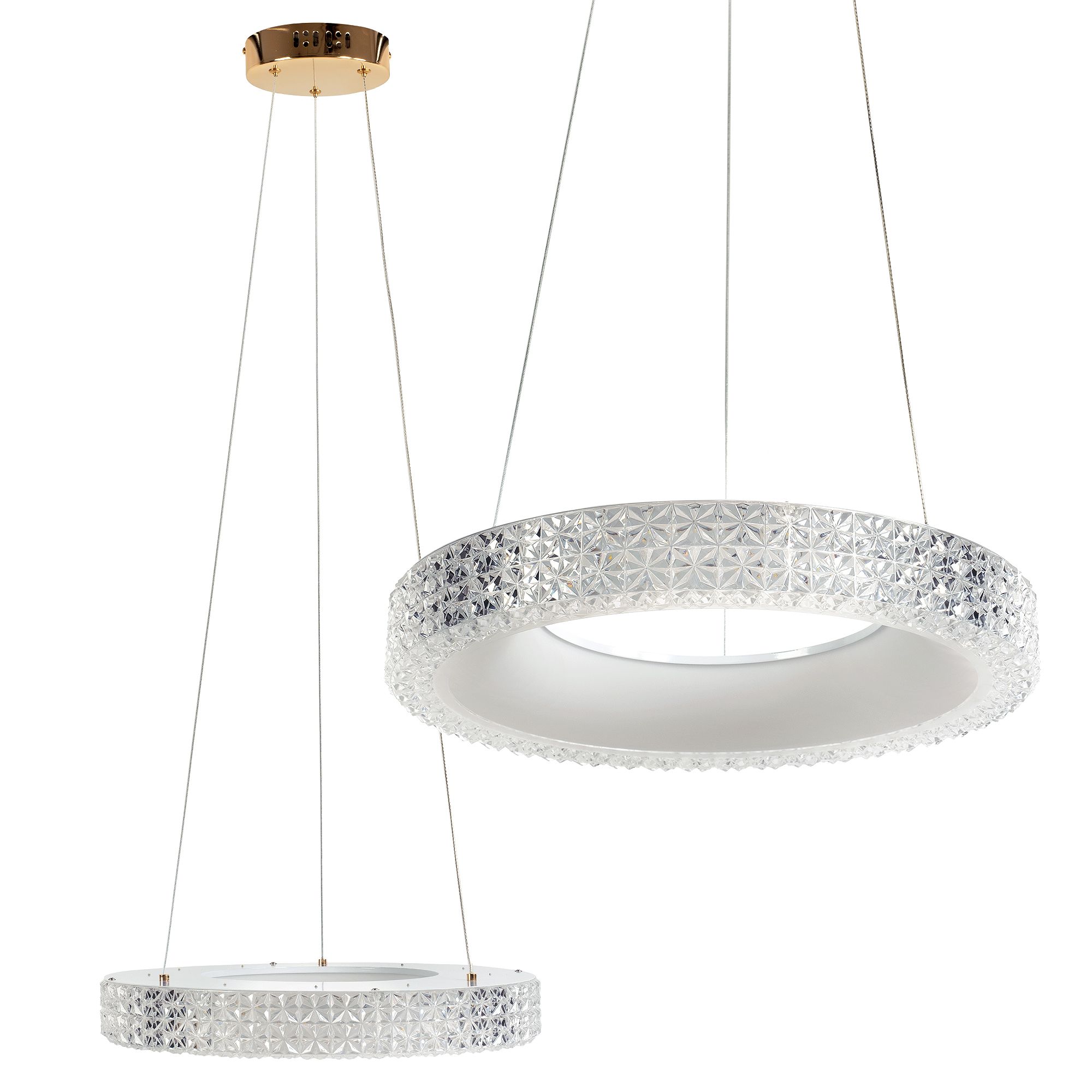 TOOLIGHT hängande taklampa LED MS001-CP 40CM Roséguld 40x40x5,5cm