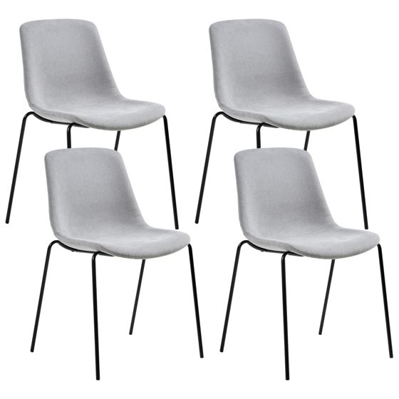 Set med 4 matstolar TILLER Grå