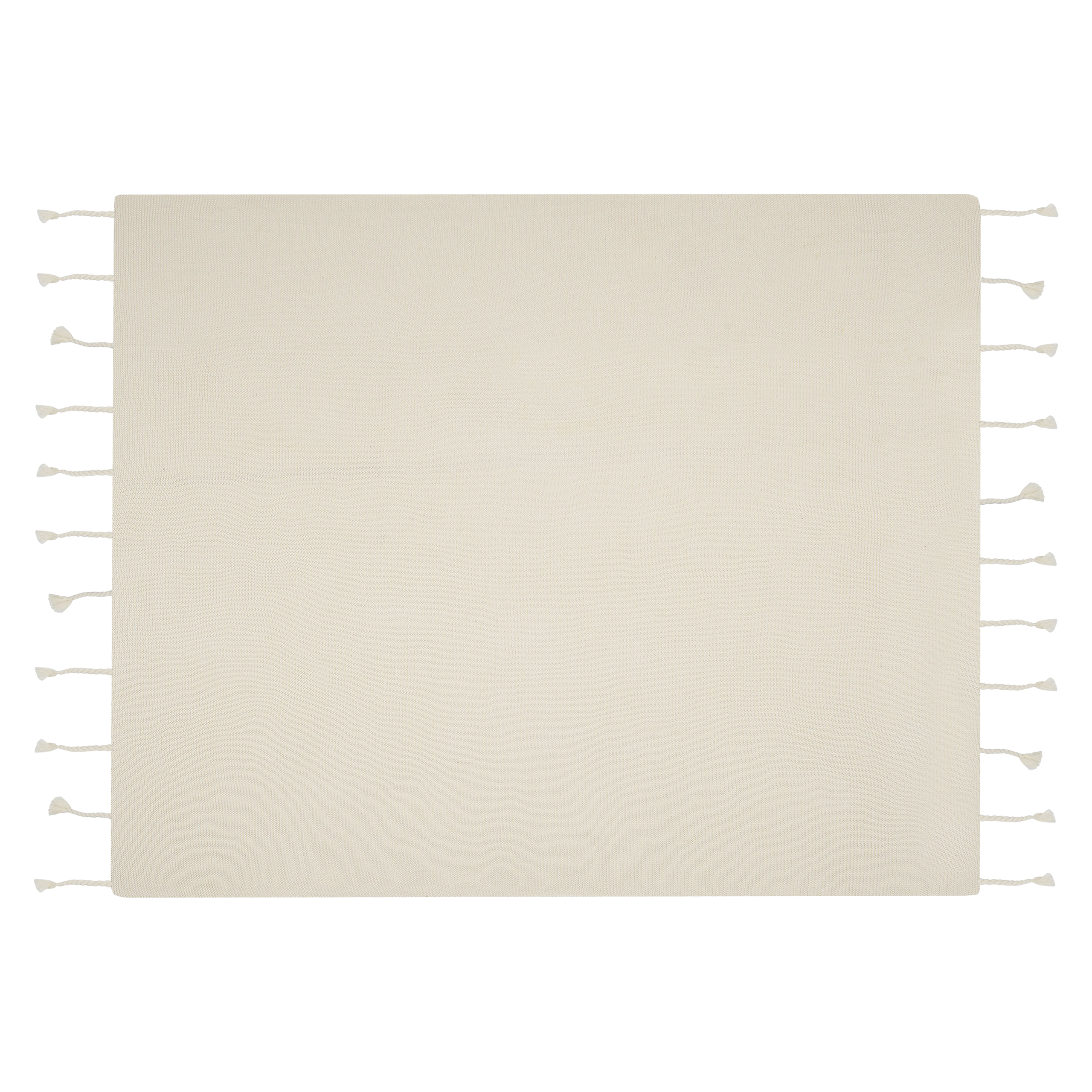 Pläd NAZILLI Bomull 125 x 150 cm Beige
