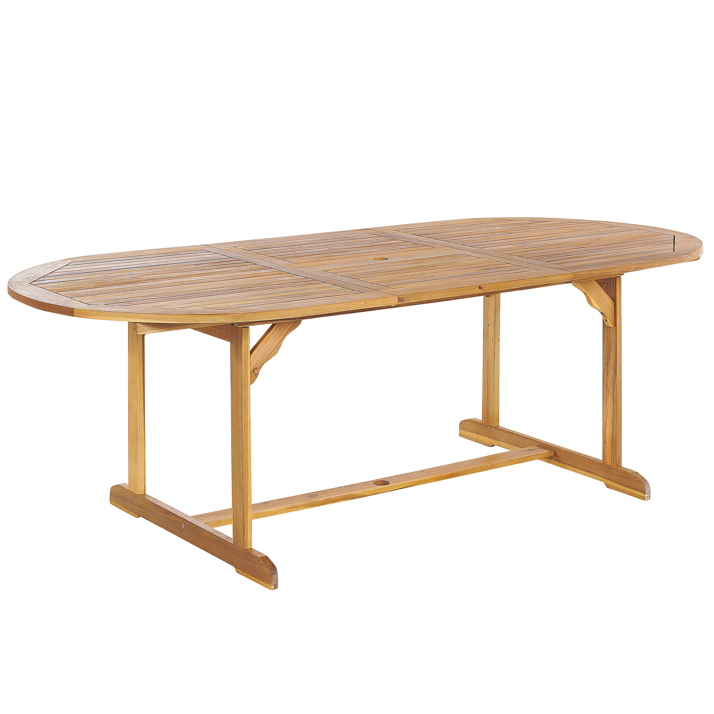 Utdragbart trädgårdsmatbord MAUI 160/220 cm 100 cm Akaciaträ Ljusbrun