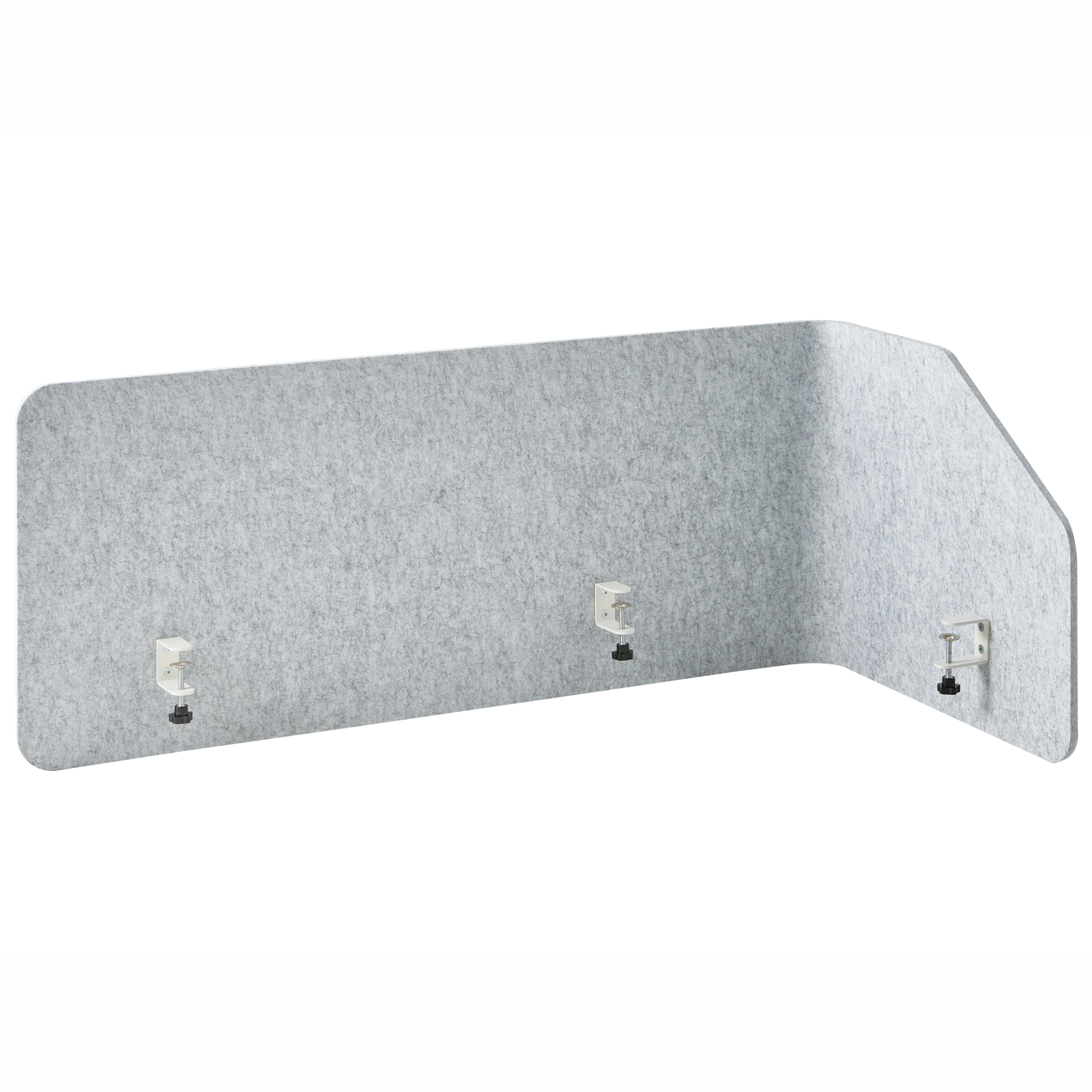 Skiljevägg för skrivbord FOLDY 120 x 50 cm Ljusgrå
