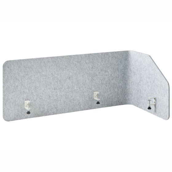 Skiljevägg för skrivbord FOLDY 120 x 50 cm Ljusgrå