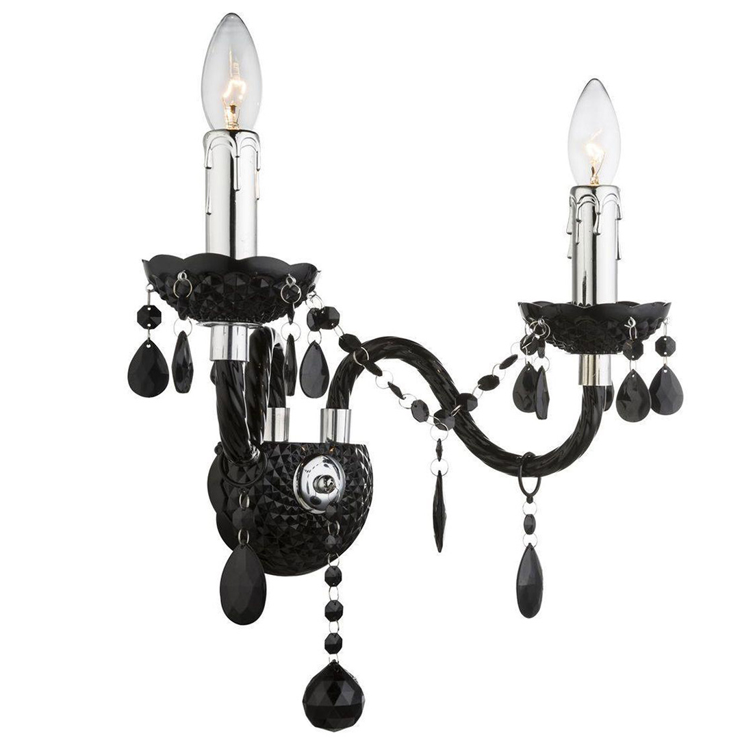 TOOLIGHT vägglampa EBT018-2W Svart 18x40x36cm