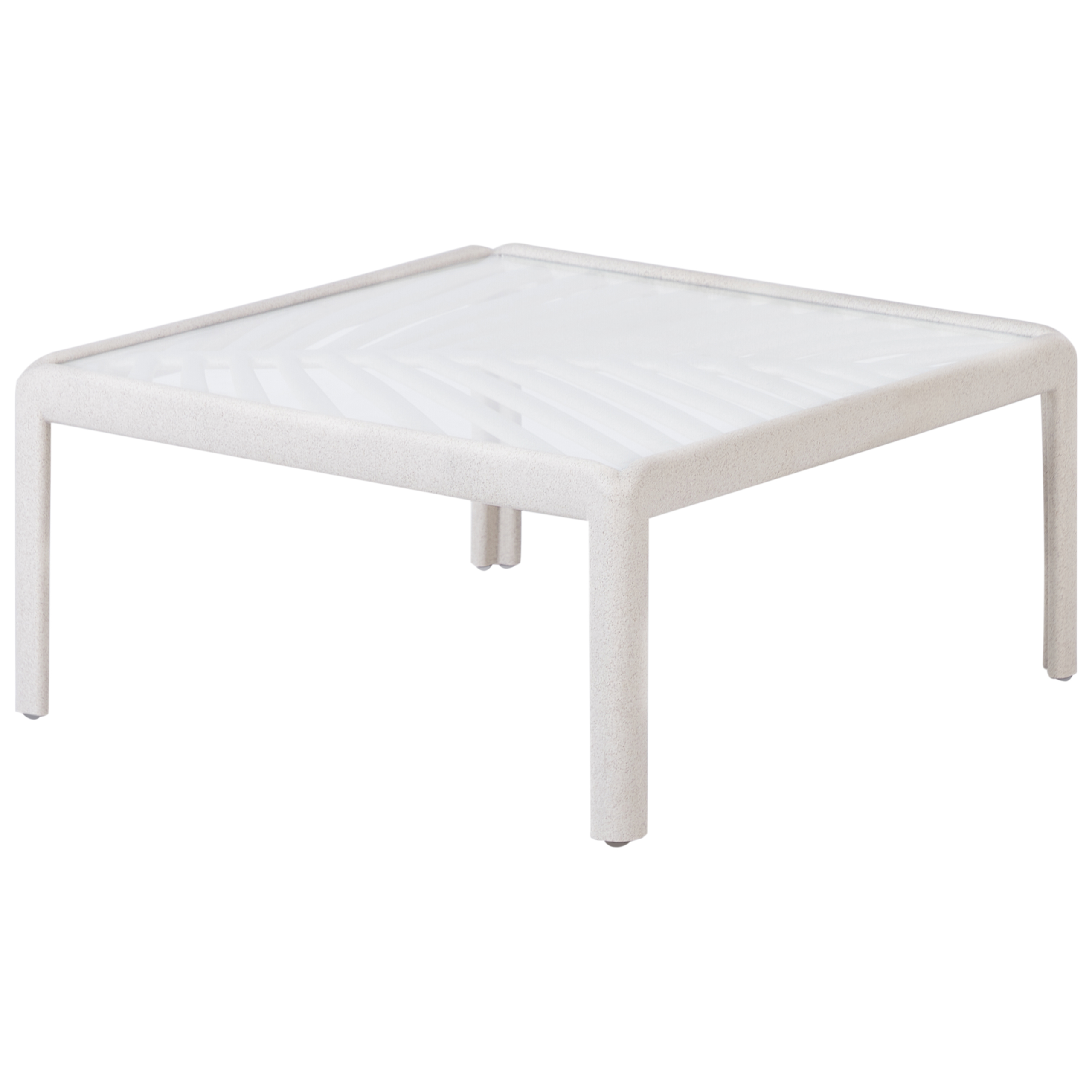 Trädgårdssoffbord FERRETTI 69 cm 69 cm Ljusbeige