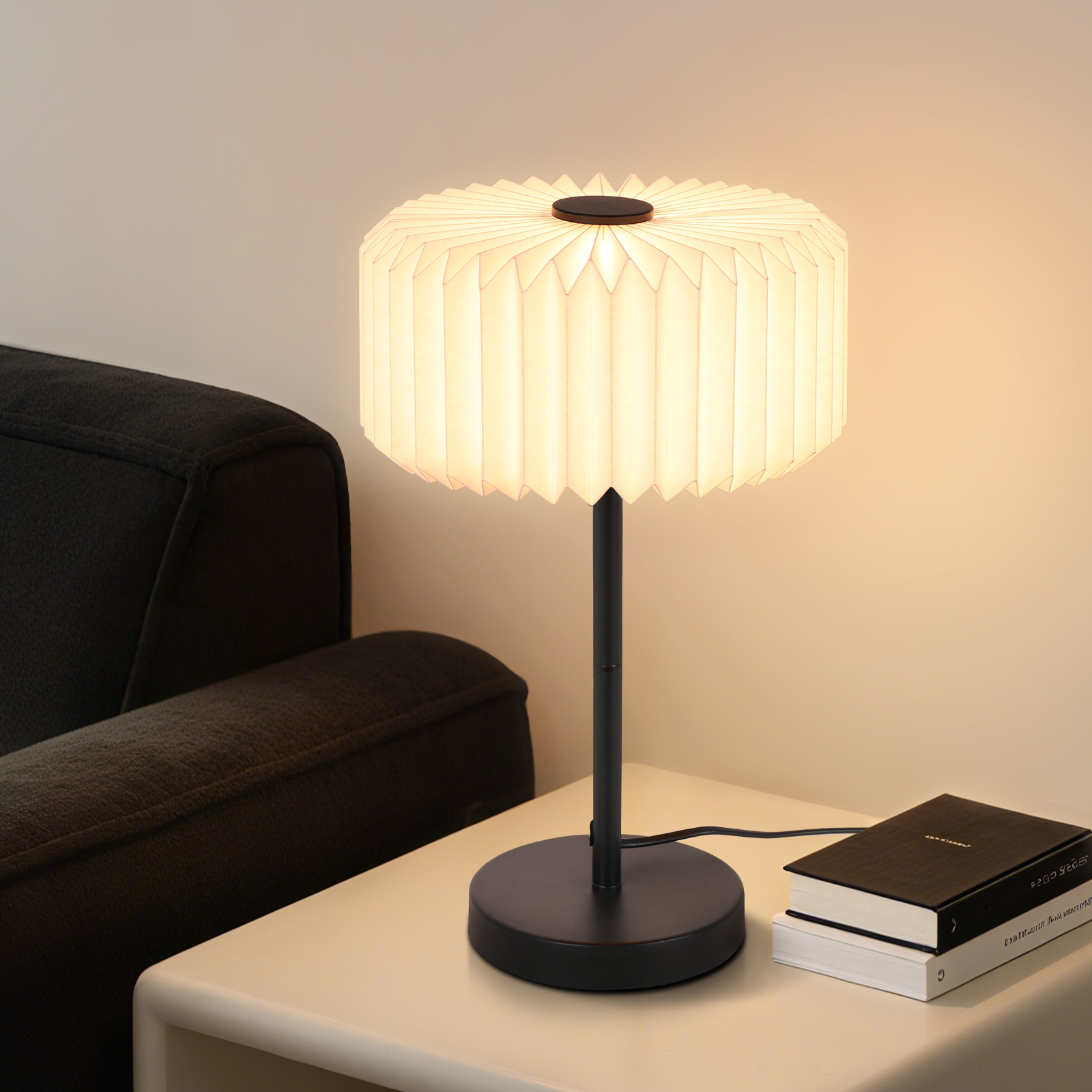 NETTLIFE Vintage sänglampa för vardagsrummet - Design kabelbordslampa för sovrummet