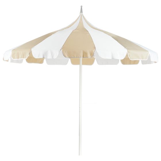 Parasoll 245 cm MINOA Vit/ Beige