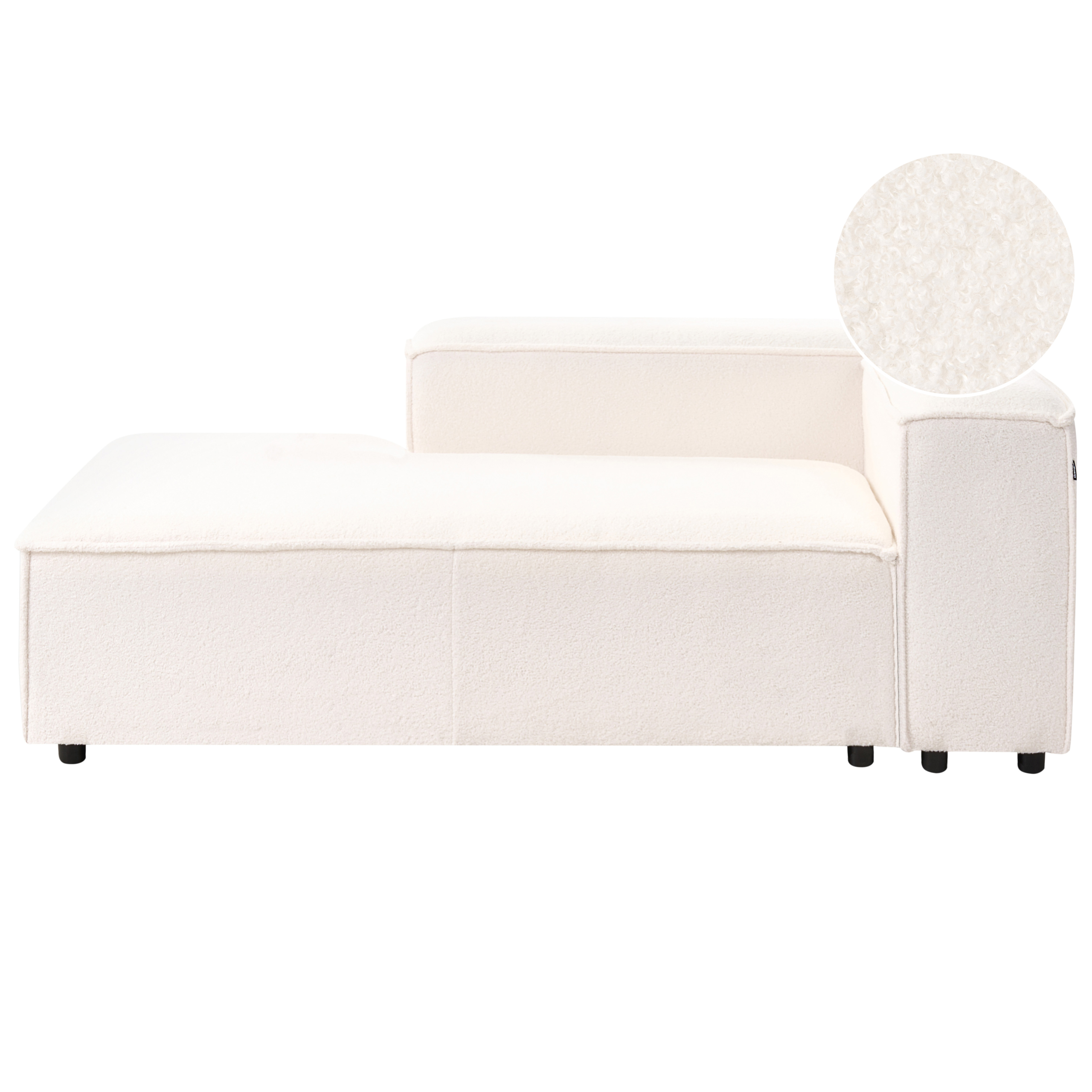 Högervänd schäslong ARDAL Bouclé Off-White