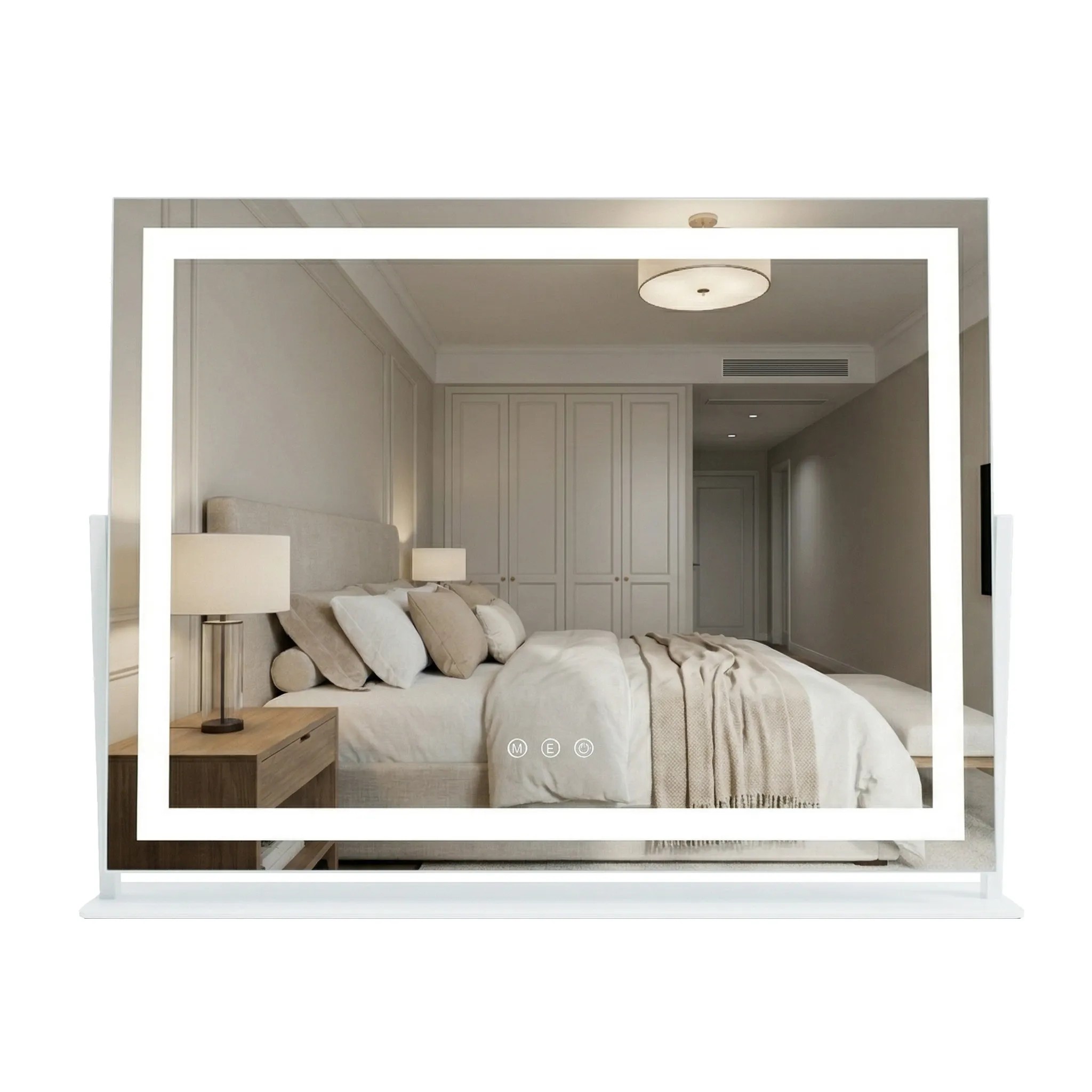 REA spegel Studio 58x45 LED Vit 10x62,5x46cm
