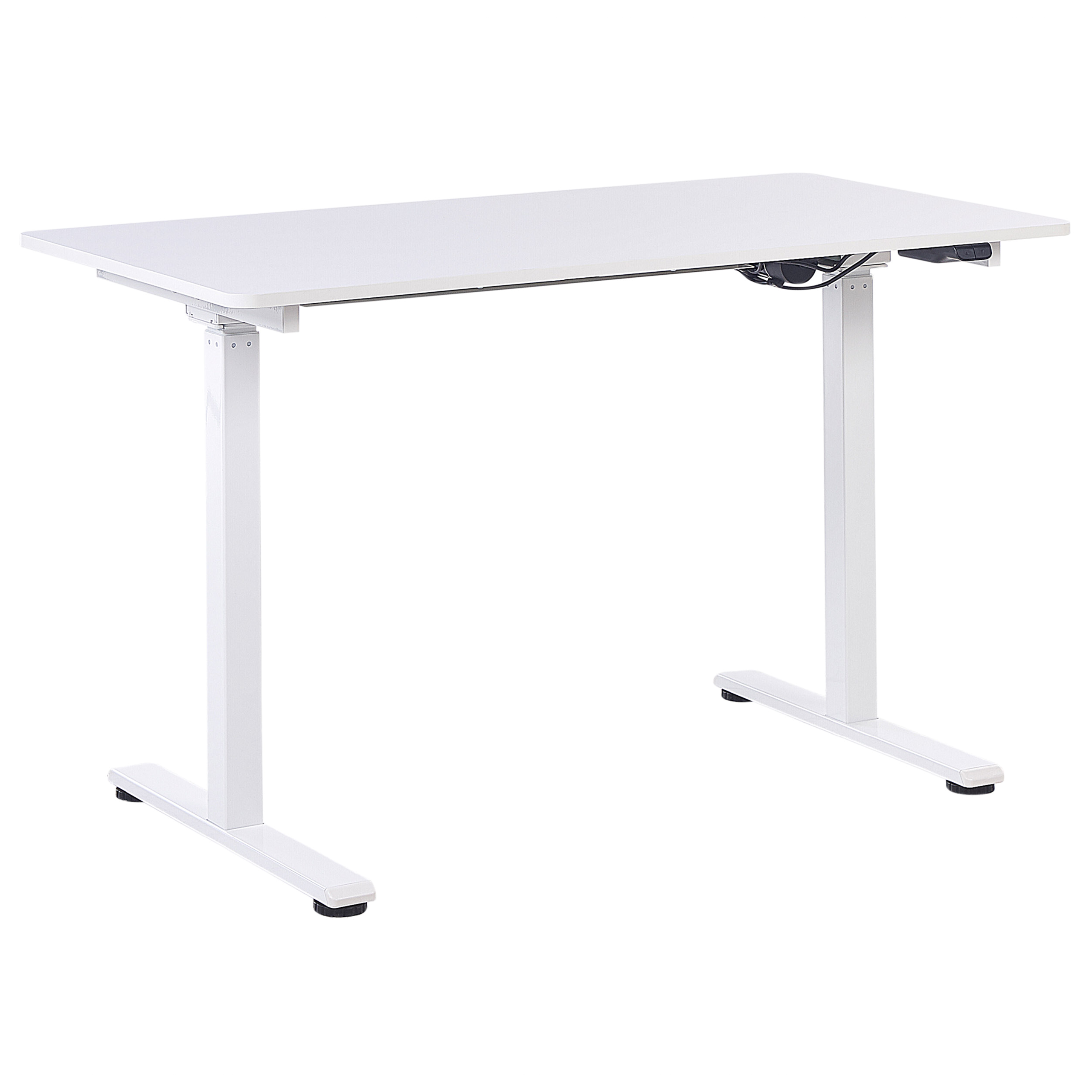 Elektriskt höj- och sänkbart skrivbord GRIFTON 120 cm 60 cm Vit