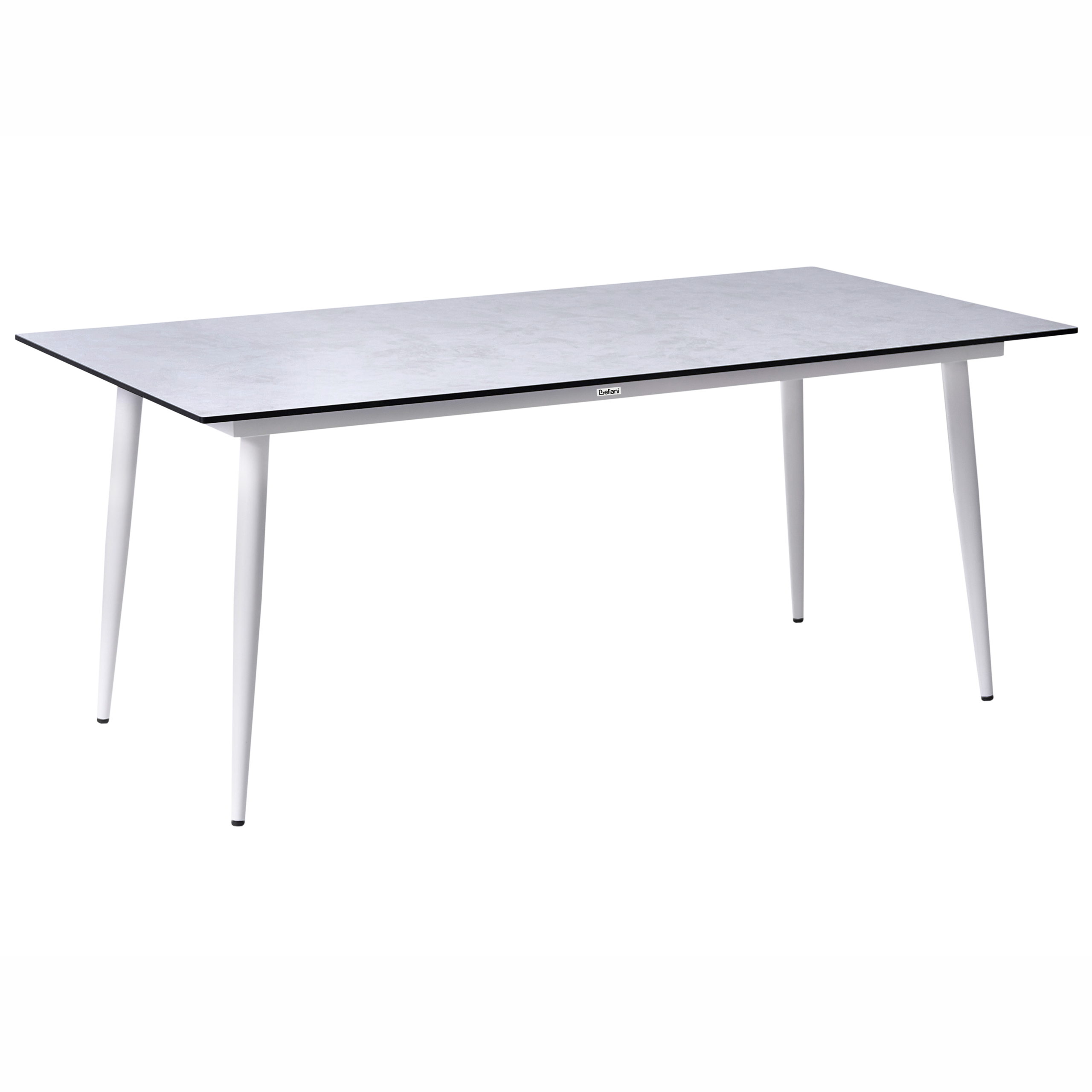 Trädgårdsmatbord TOLENTINO 180 cm 90 cm Steneffekt Ljusgrå