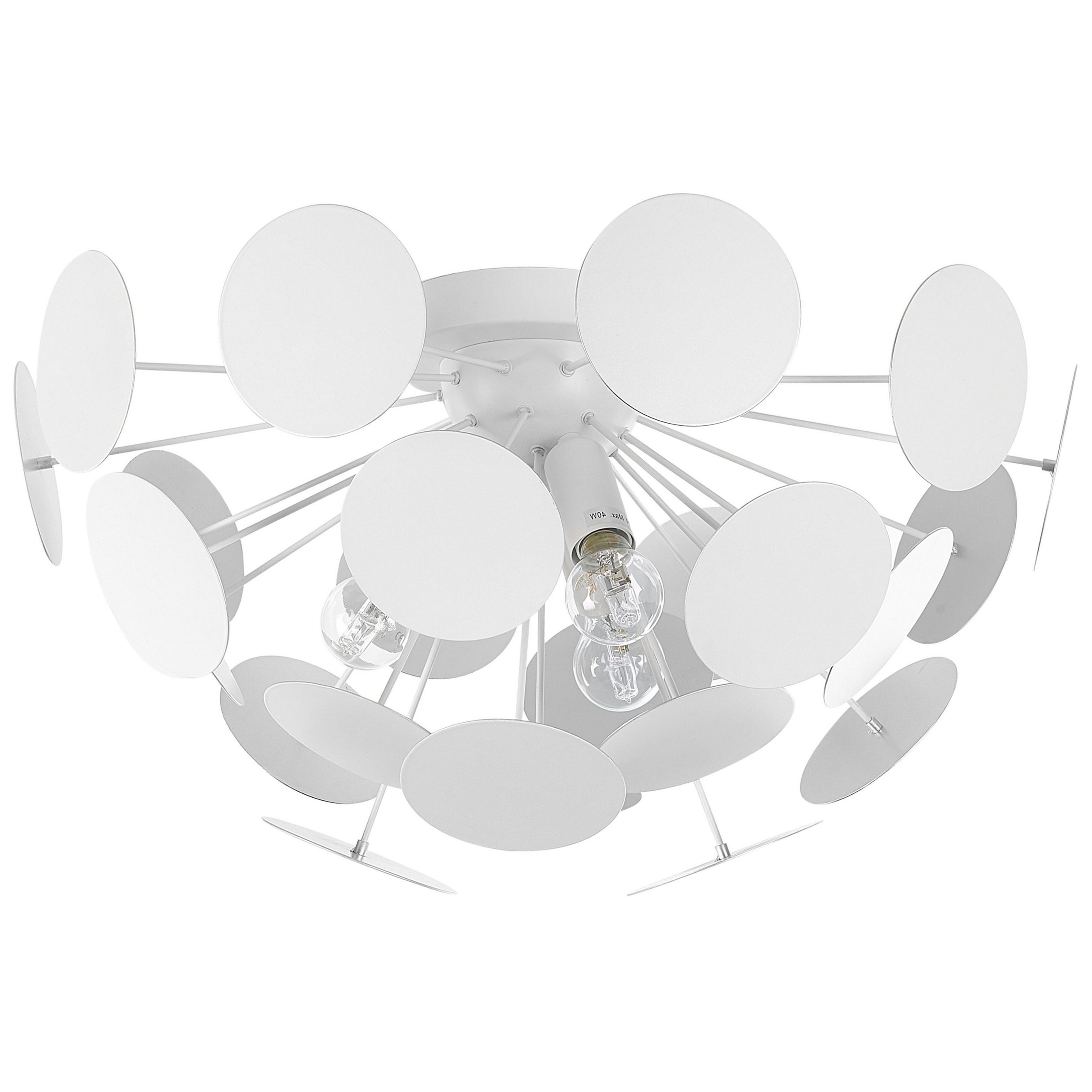 Taklampa MARITSA Metall Vit
