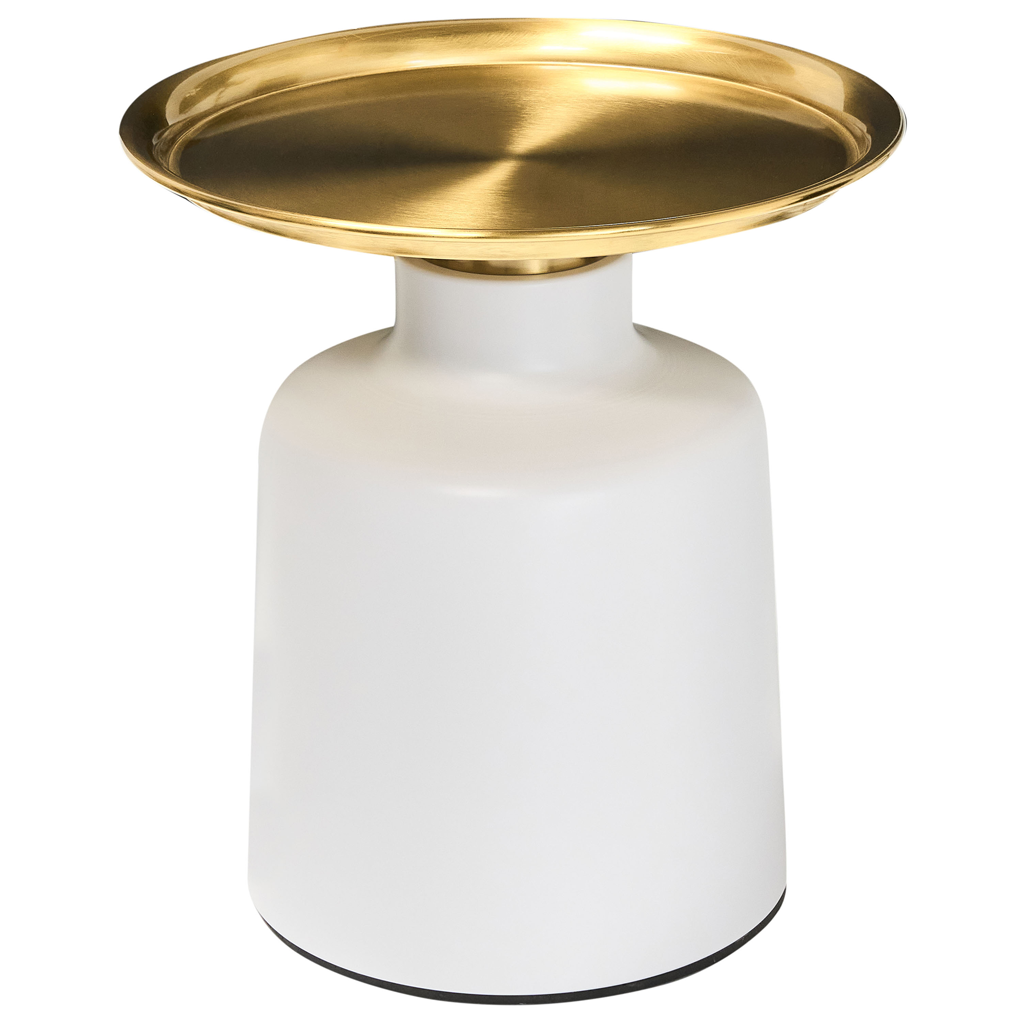 Sidobord DOVE Metall Vit/ Guld