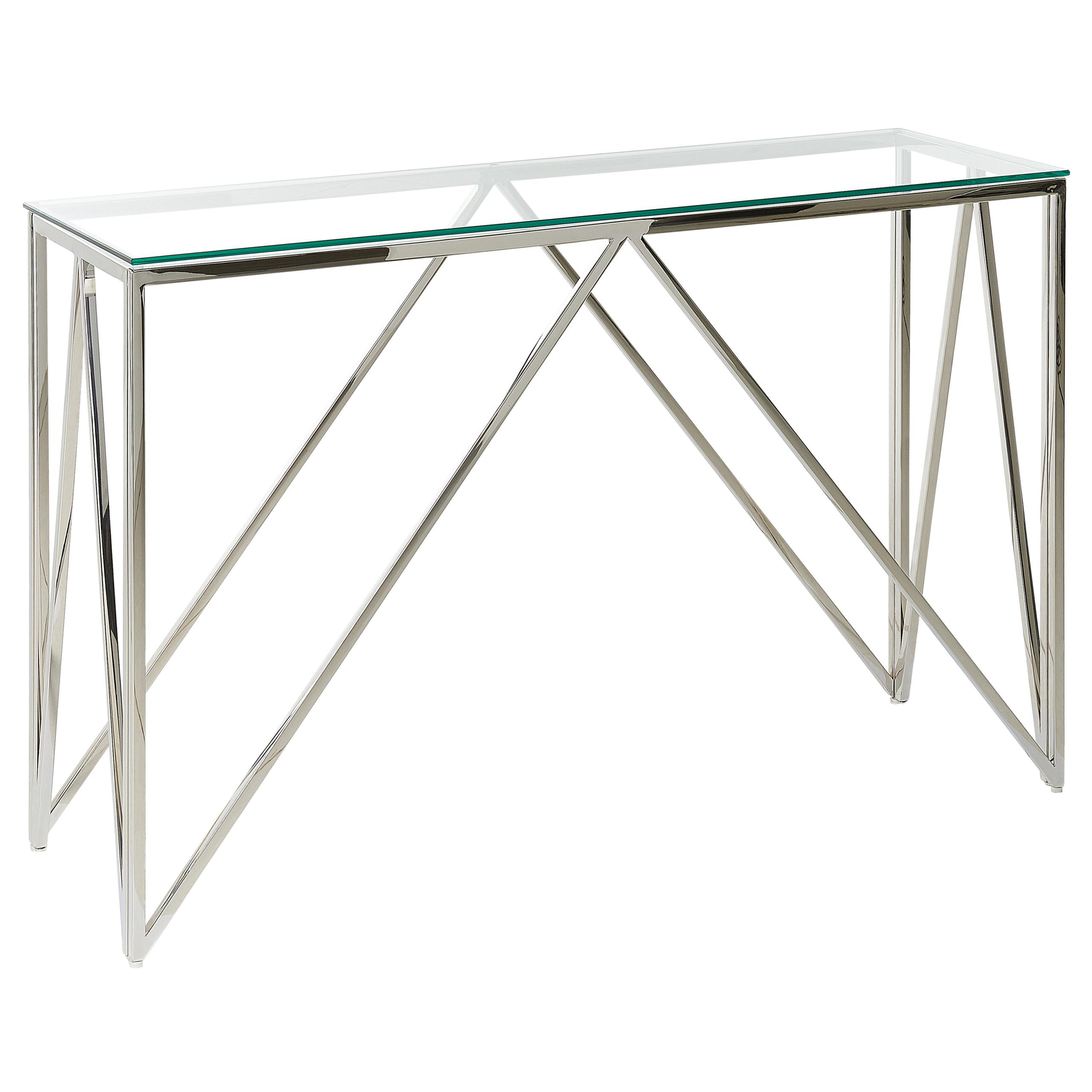 Konsolbord WESO Härdat glas Silver
