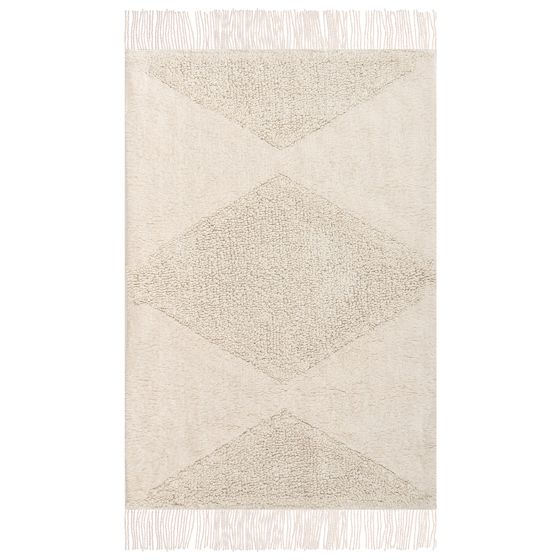 Barnmatta KHONOMA Ljusbeige 60 x 90 cm Bomull