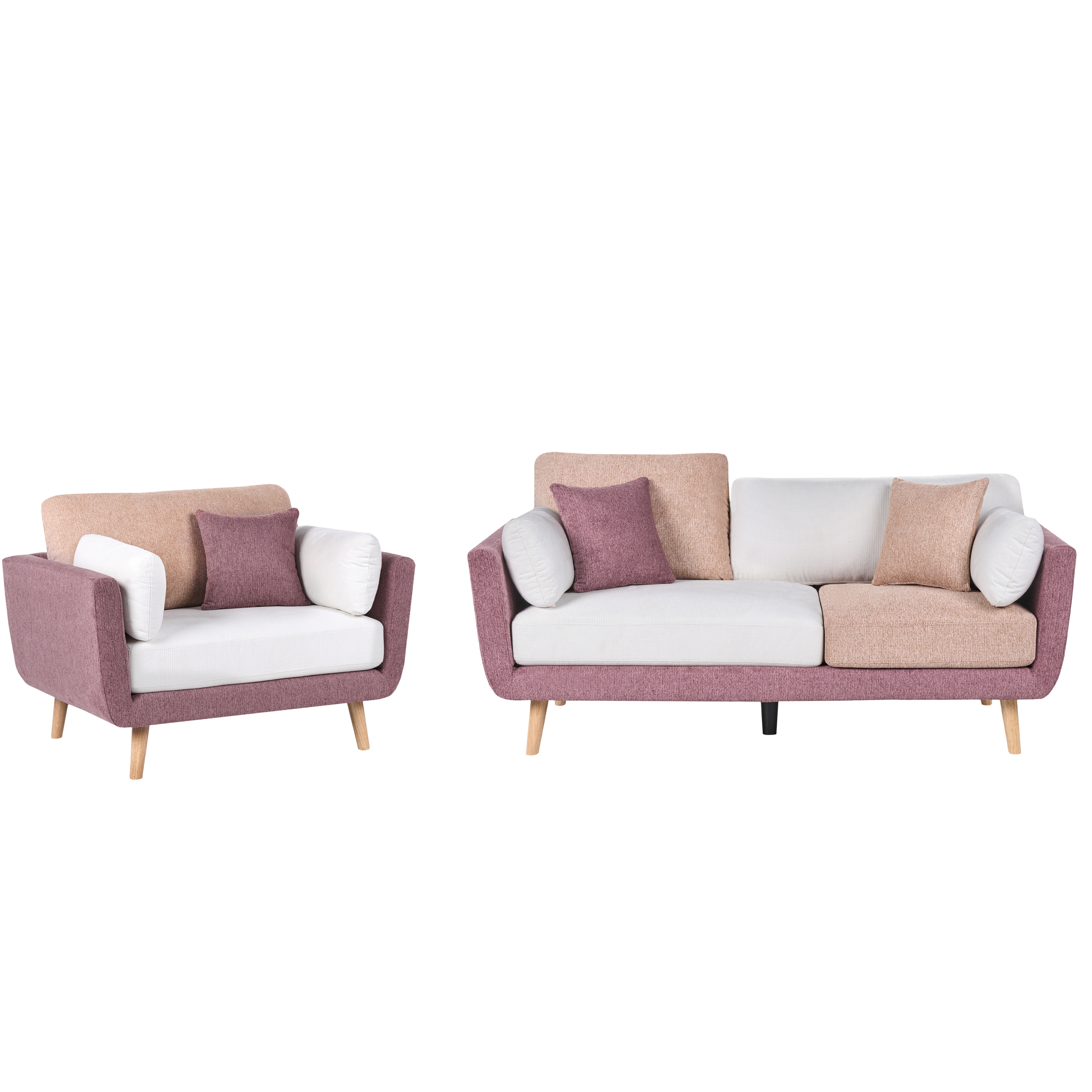 Soffgrupp 4-sits BOLGA Rosa