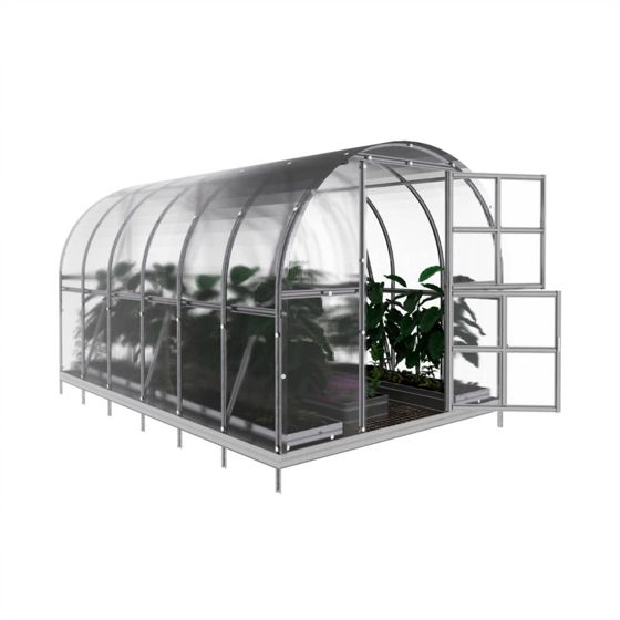 Växthus KLASIKA ARCH 6 m2, 3 m x 2 m, 6 mm polykarbonatöverdrag