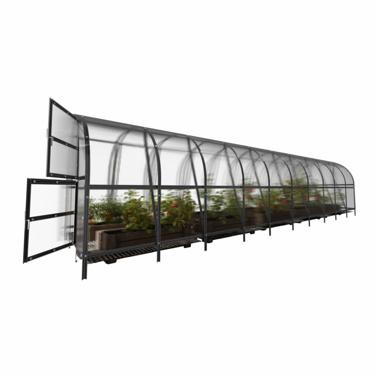 Växthus KLASIKA BALTIC LT 30 m2, 3 m x 10 m, 4 mm polykarbonatöverdrag