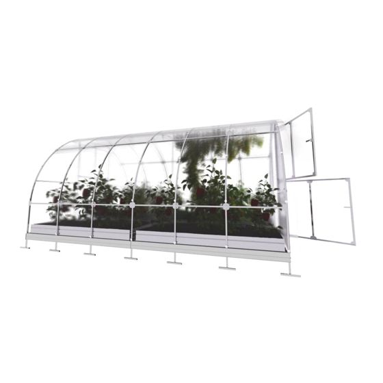 Växthus KLASIKA TUBE 12 m2, 3 m x 4 m, 4 mm polykarbonatöverdrag