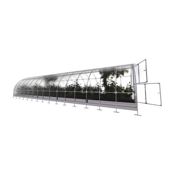 Växthus KLASIKA TUBE 30 m2, 3 m x 10 m, 6 mm polykarbonatöverdrag