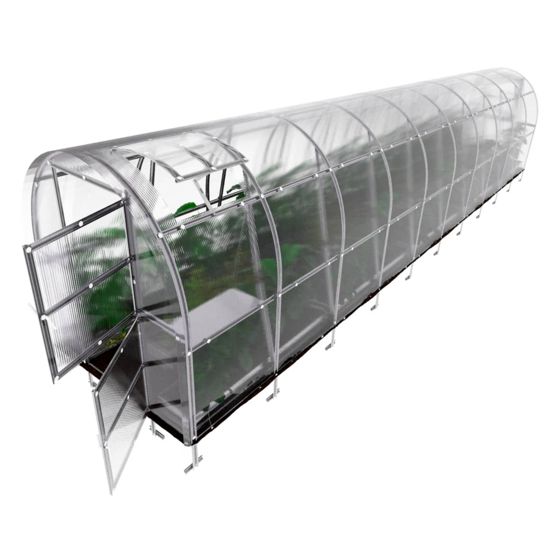 Växthus KLASIKA SLIM 2 x 12 m (24 m²), 4 mm polykarbonatskydd