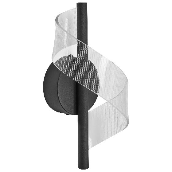 LED-vägglampa SARELA Metall Svart