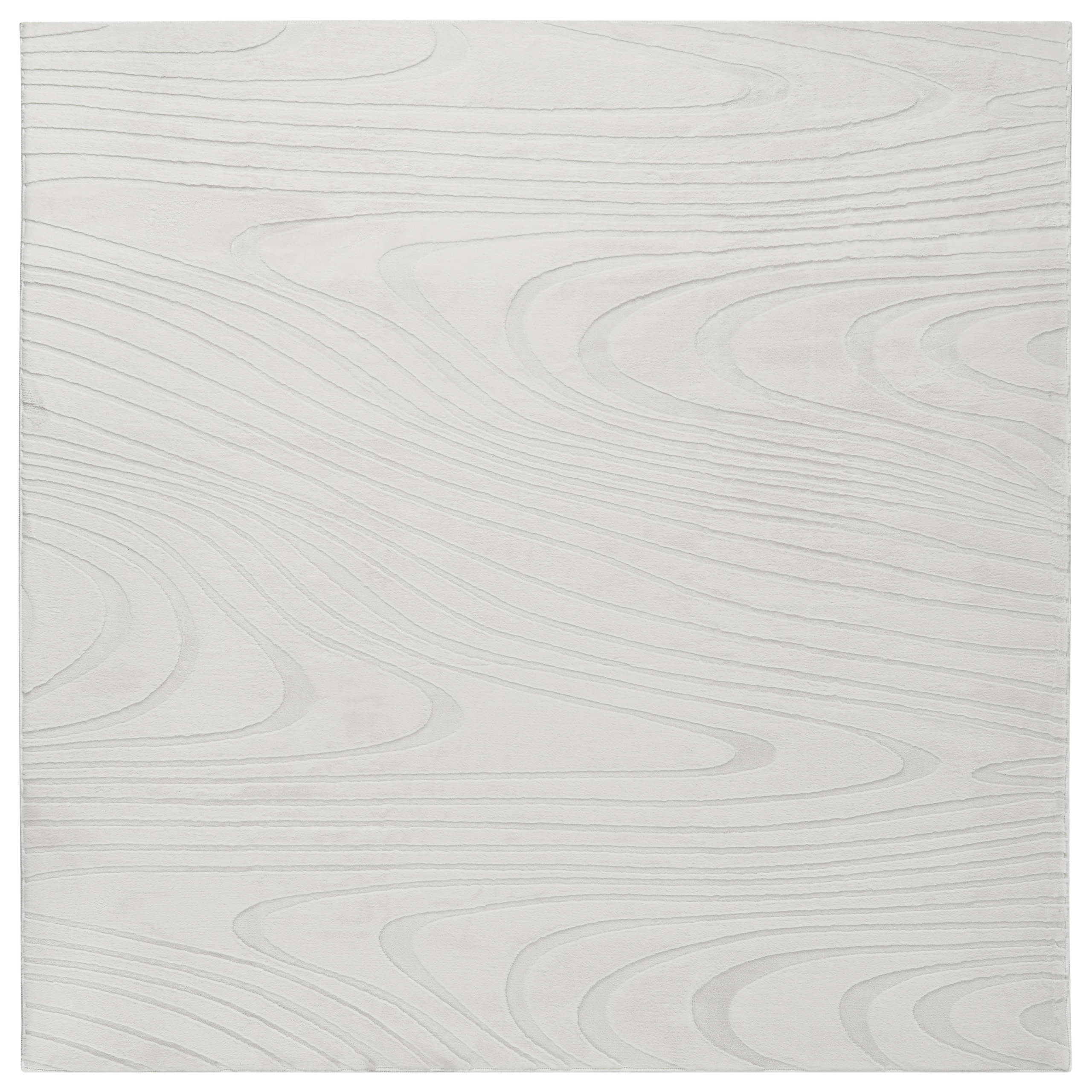 Fuskpälsmatta ONTAKE Off-White 160 x 160 cm