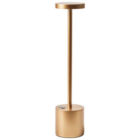 Trådlös LED-bordslampa LIZANDRO med dimmer Metall Guld