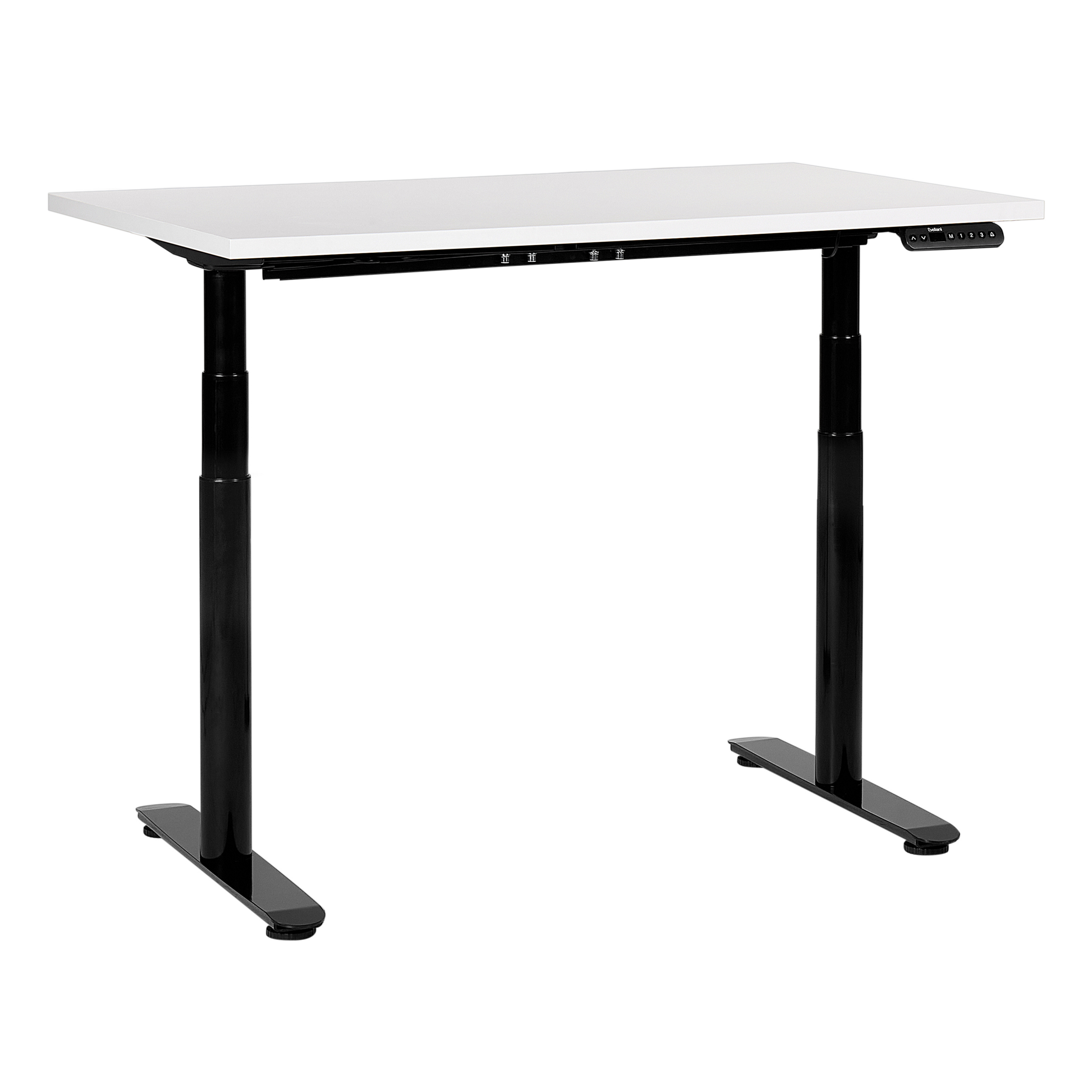 Elektriskt höj- och sänkbart skrivbord DESTINAS 120 cm 72 cm Vit/ Svart