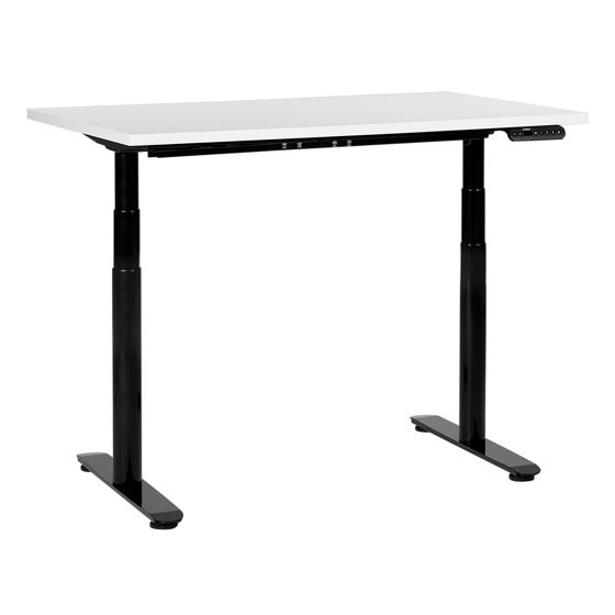 Elektriskt höj- och sänkbart skrivbord DESTINAS 120 cm 72 cm Vit/ Svart