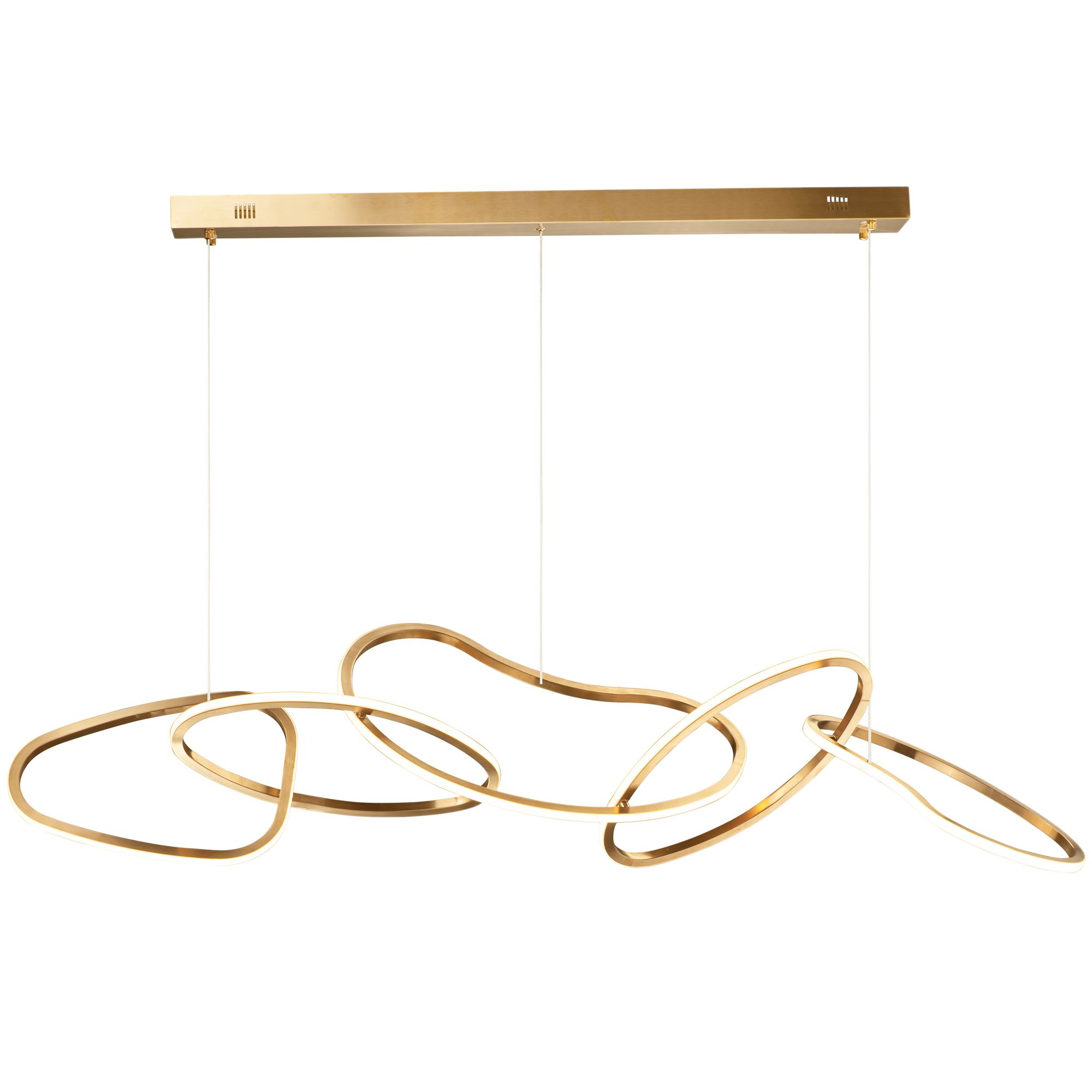 TOOLIGHT hängande taklampa APP1054-CP LED Guld 115x40x40cm