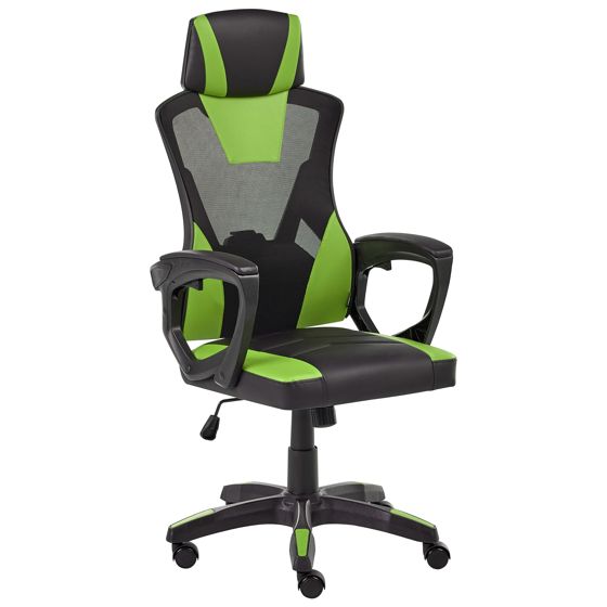 Kontorsstol IGNIS Konstläder Limegrön
