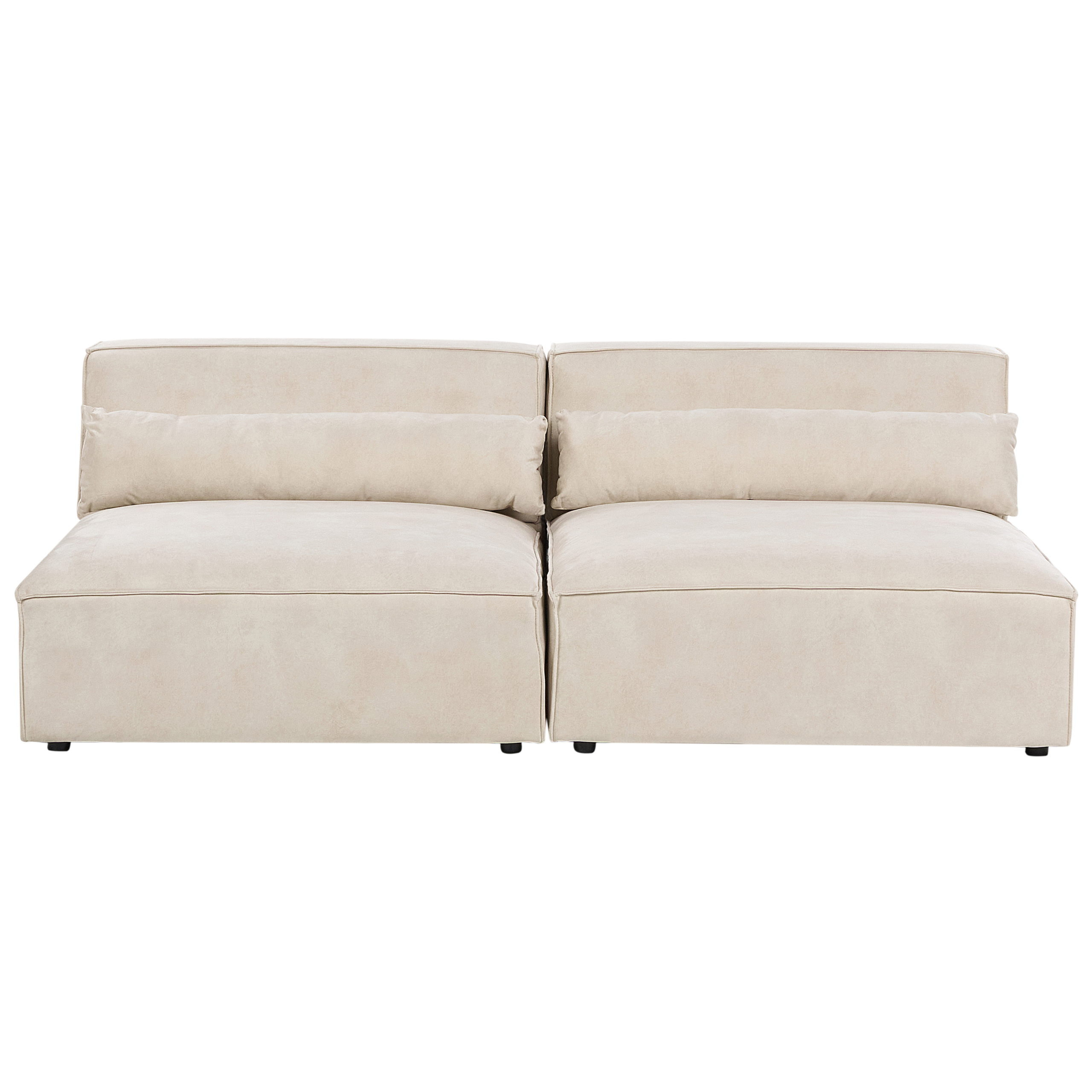 Modulsoffa 2-sits HELLNAR Sammet Ljusbeige