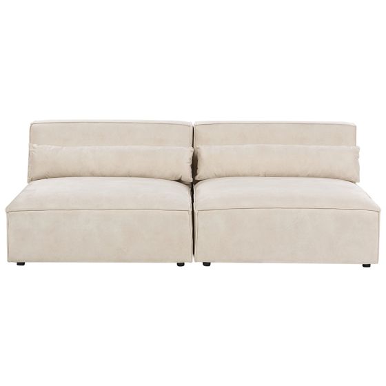 Modulsoffa 2-sits HELLNAR Sammet Ljusbeige