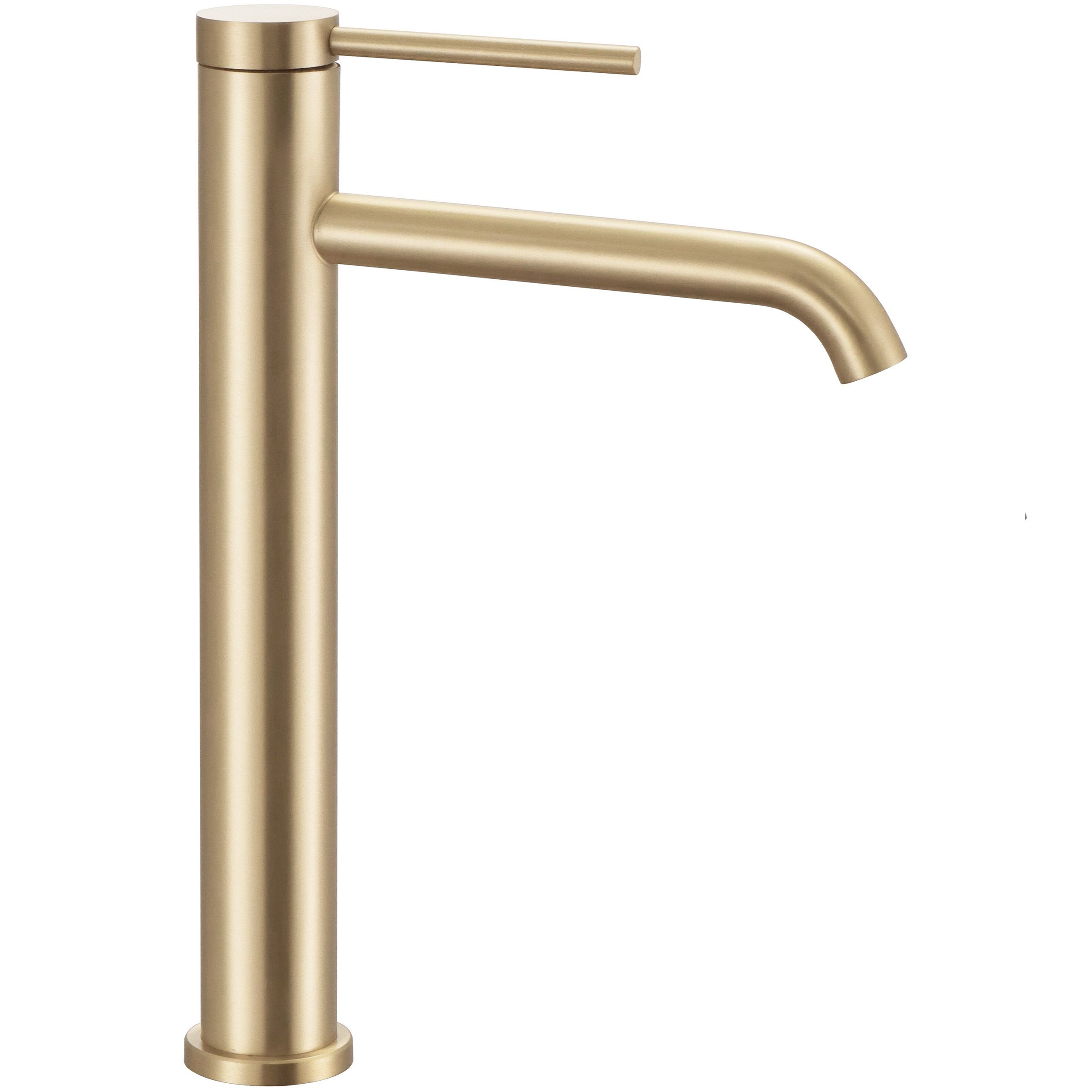 REA Tvättställsblandare JS-B311-1BG CLIF Hög Borstat Guld, 20x4x29,5cm