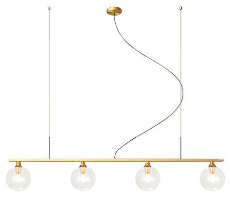TOOLIGHT hängande taklampa APP675-4CP Guld 80x9x108cm