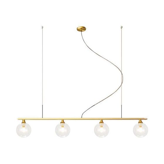TOOLIGHT hängande taklampa APP675-4CP Guld 80x9x108cm