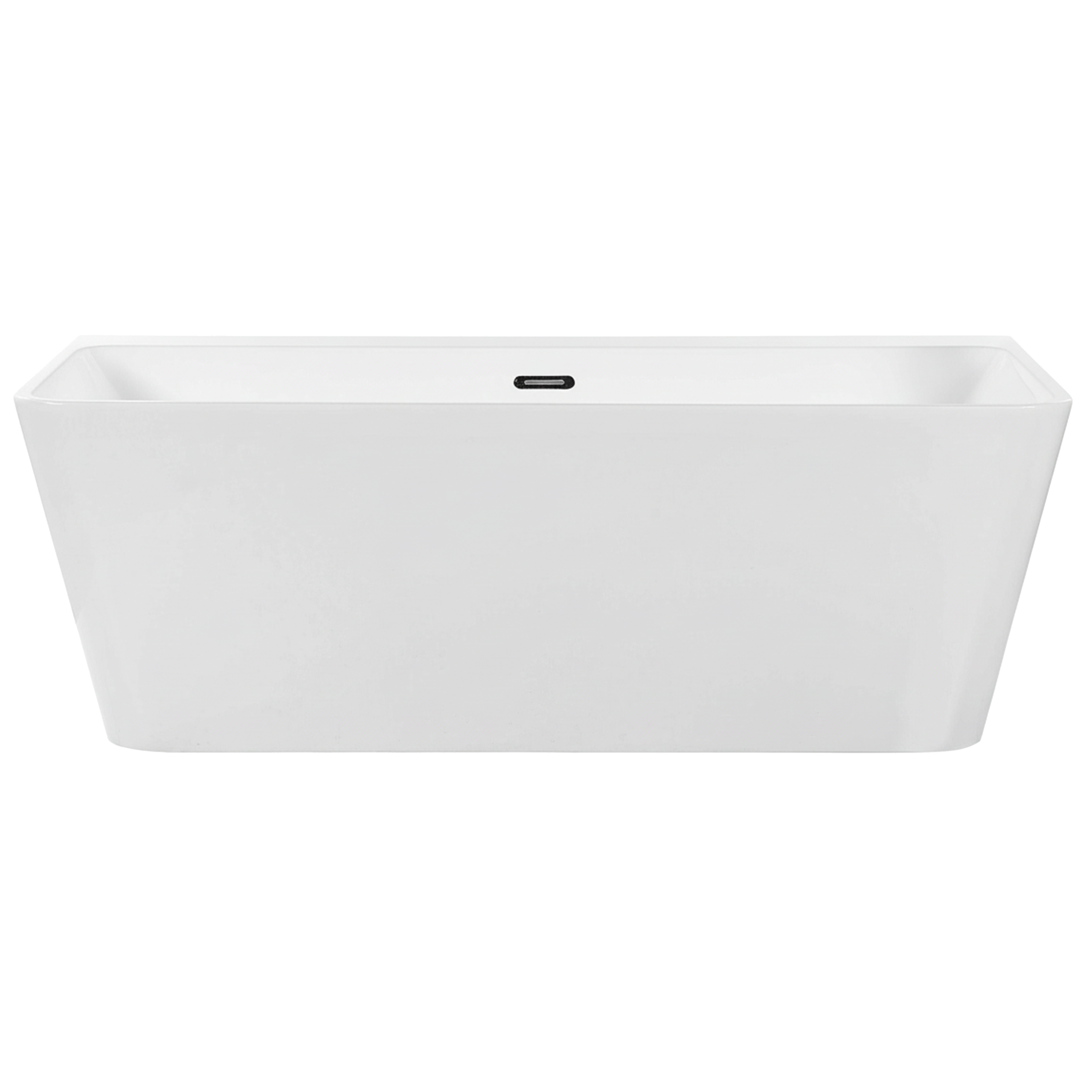 Badkar med rygg mot väggen HASSEL 1700 x 800 mm Vit