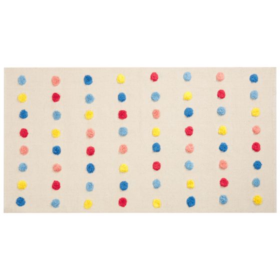 Barnmatta LELES Beige 80 x 150 cm Bomull