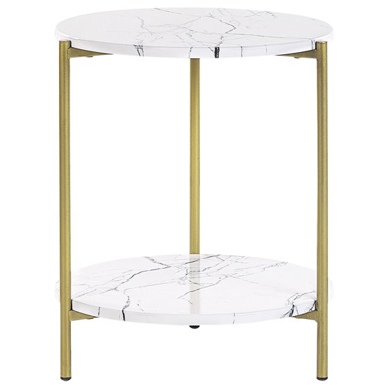 Sidobord REVA Vit marmor