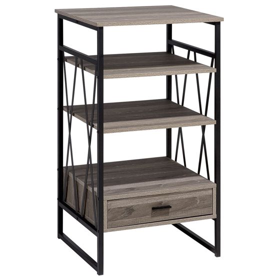 Hyllsystem med 3 hyllplan KEENE 101 cm Taupe