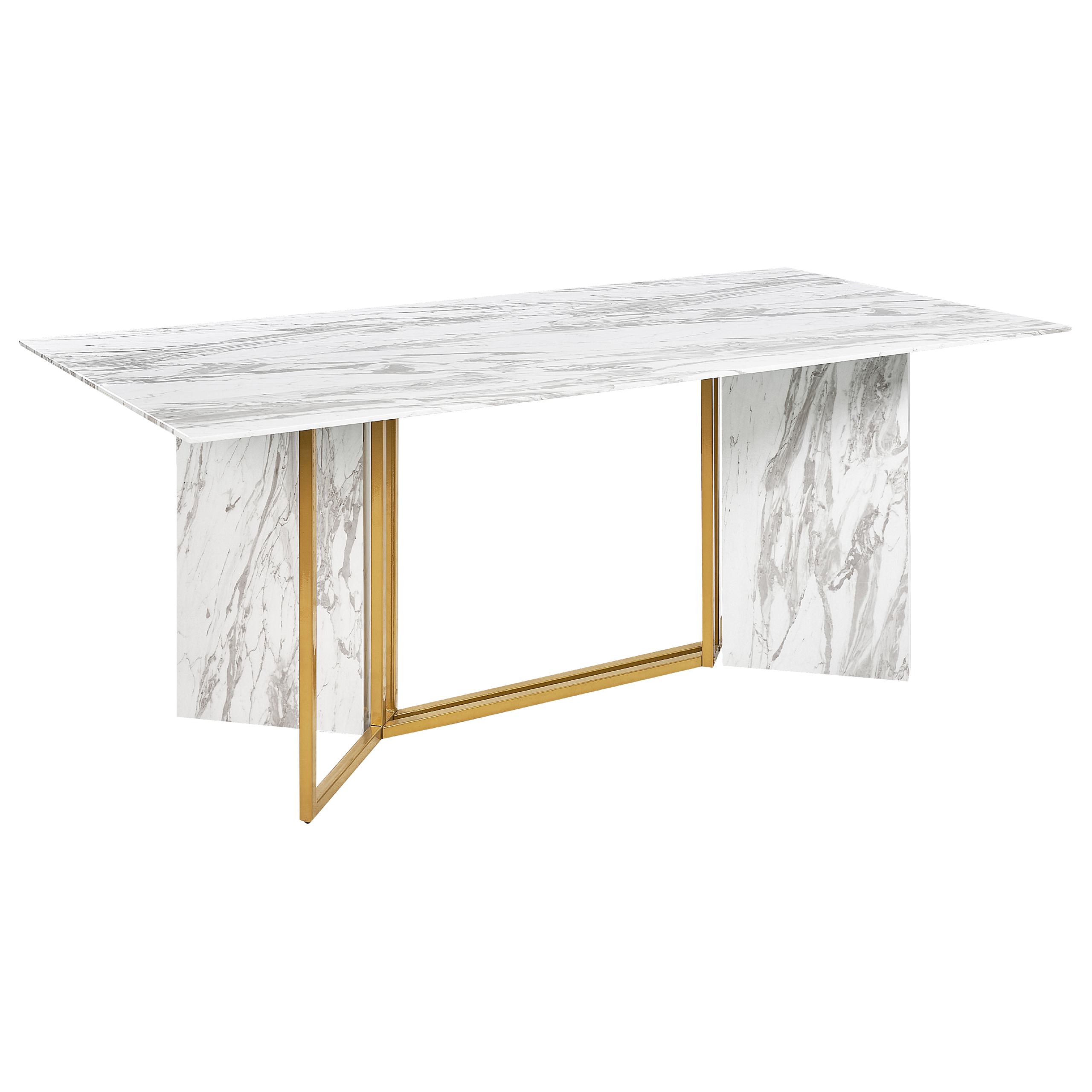 Matbord CALCIO Vit marmor 200 cm 100 cm