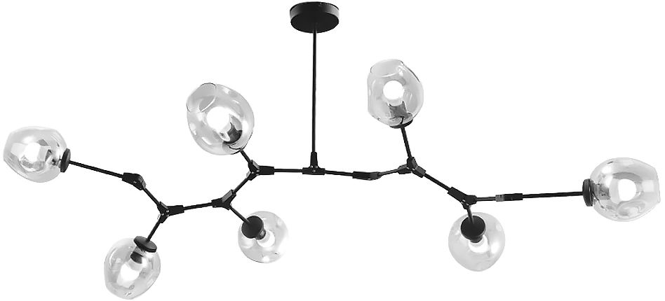 TOOLIGHT hängande taklampa APP505-7C Svart 130x130x60cm