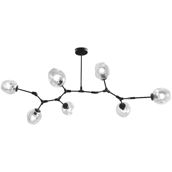 TOOLIGHT hängande taklampa APP505-7C Svart 130x130x60cm