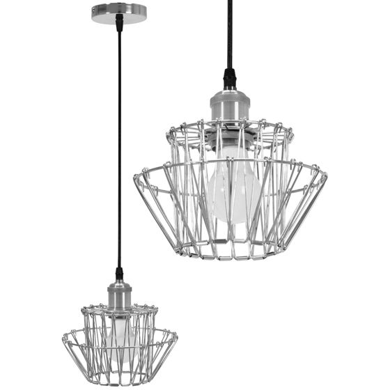 TOOLIGHT hängande taklampa APP943-1CP SET 36CM Krom 17x20x20cm