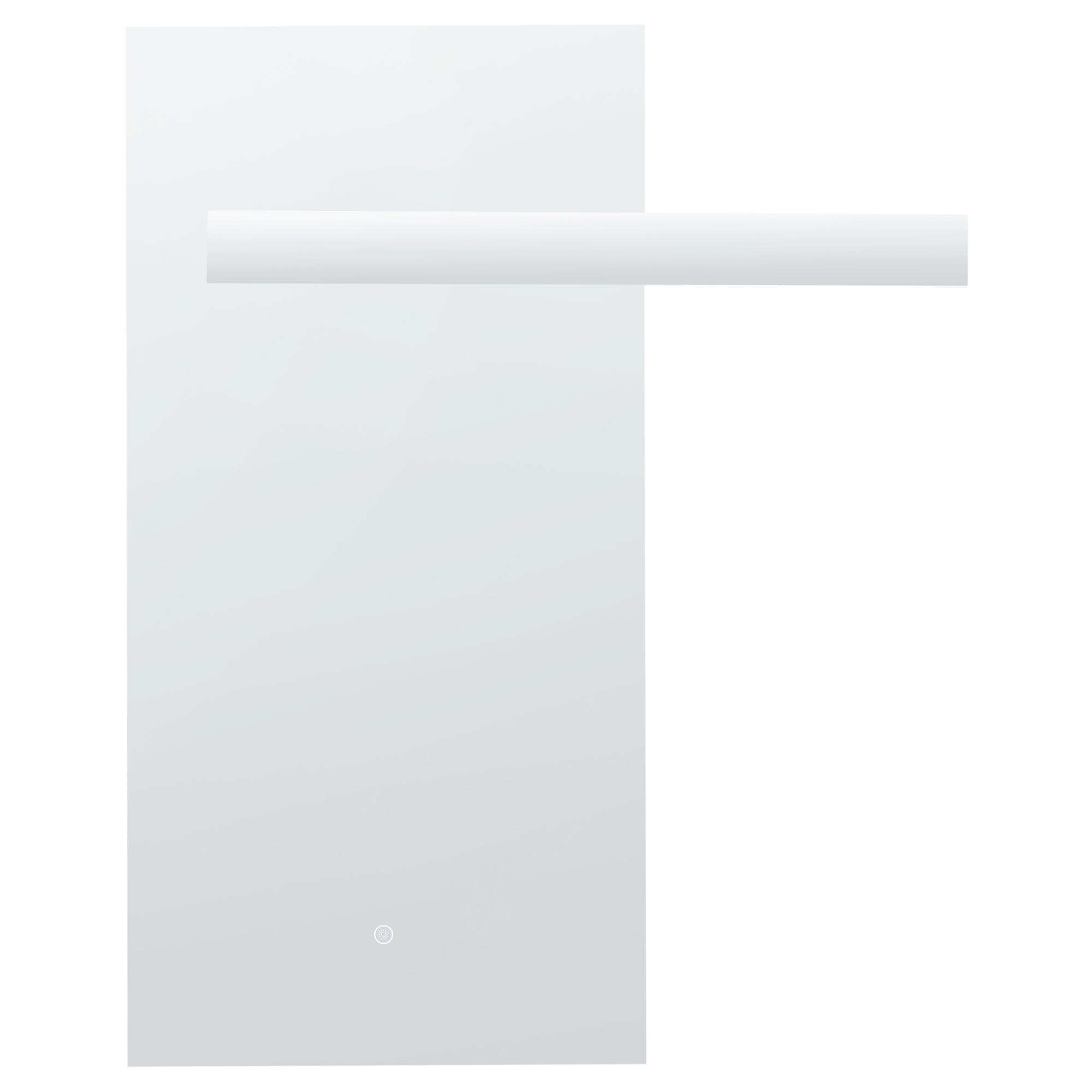 Badrumsspegel med LED MAUX 83 cm 100 cm Silver